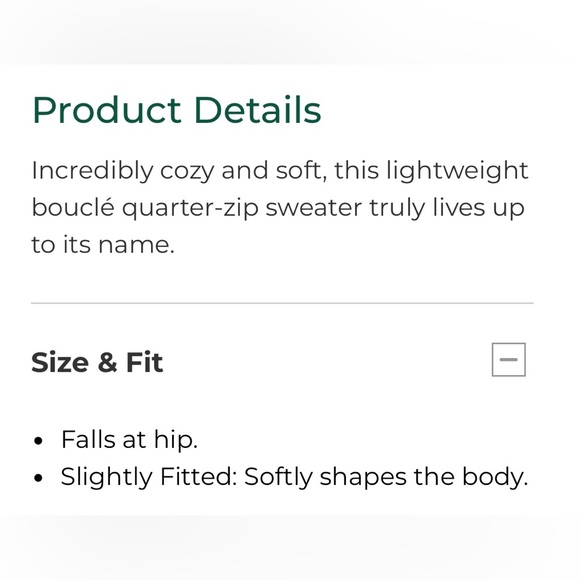 LL Bean Cozy Cloud Quarter Zip Boucle Sweater Soft Pullover Rare Mauve Pink XL - Picture 6 of 7